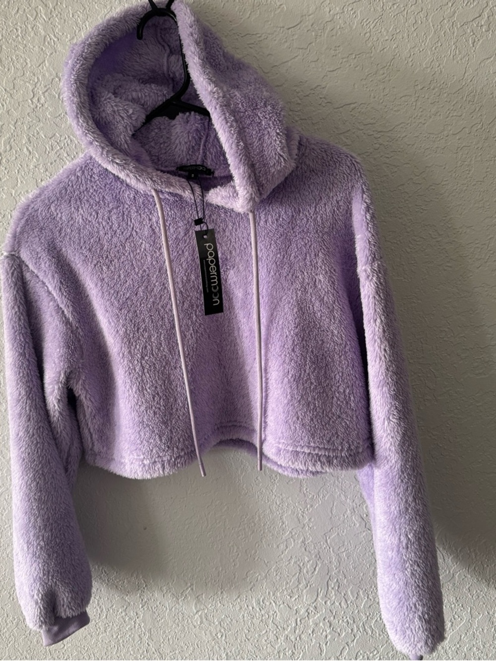 Papermoon Lavender Plush Hoodie